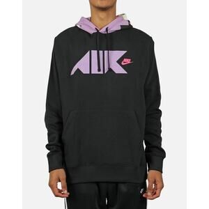 NIKE L Large NSW Club Fleece‎ Bold Geometric Hoodie Sweatshirt Pullover Air